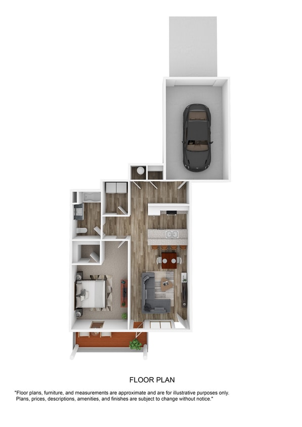 Sessile.jpg - A5 Sessile - One Bedroom, One Bathroom w/Garage