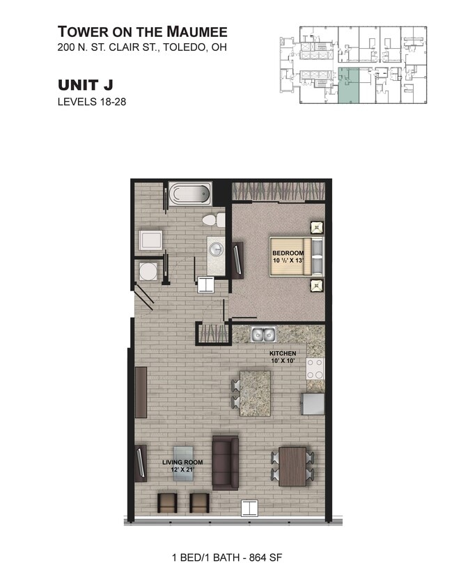 Floor Plan - Tower J