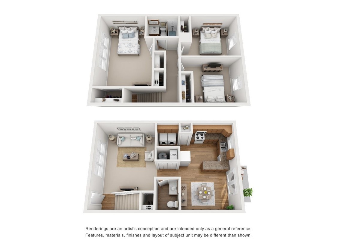 Floor Plan - The Pine Townhome
