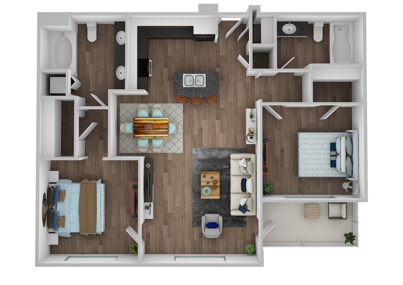 Floor Plan - B1 - Steely