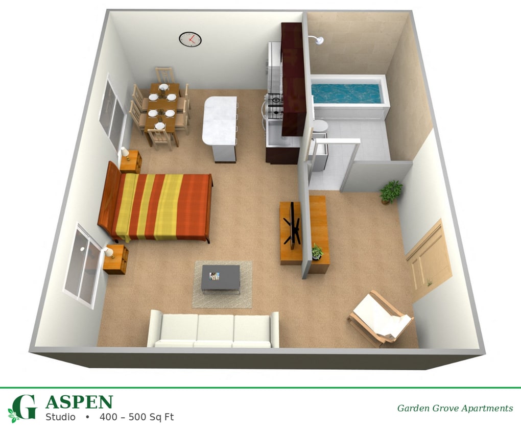 Floor Plan - Aspen (Studio)