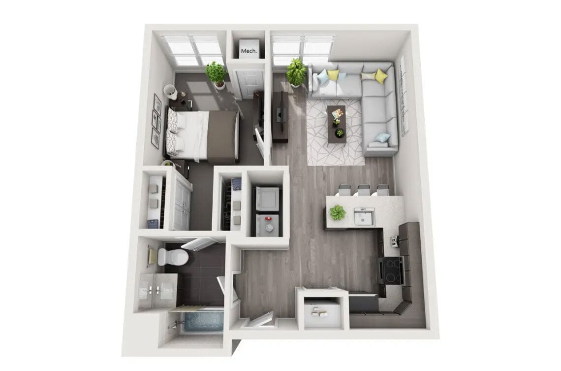 Floor Plan - 1 Bedroom A1