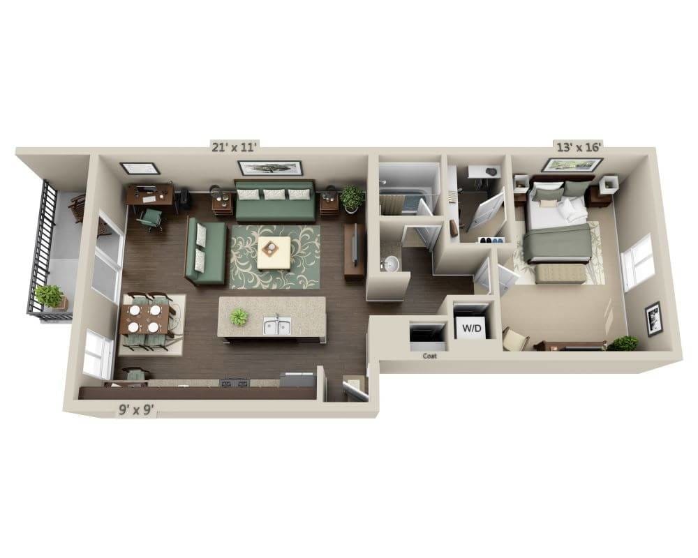 Floor Plan - A1D-R