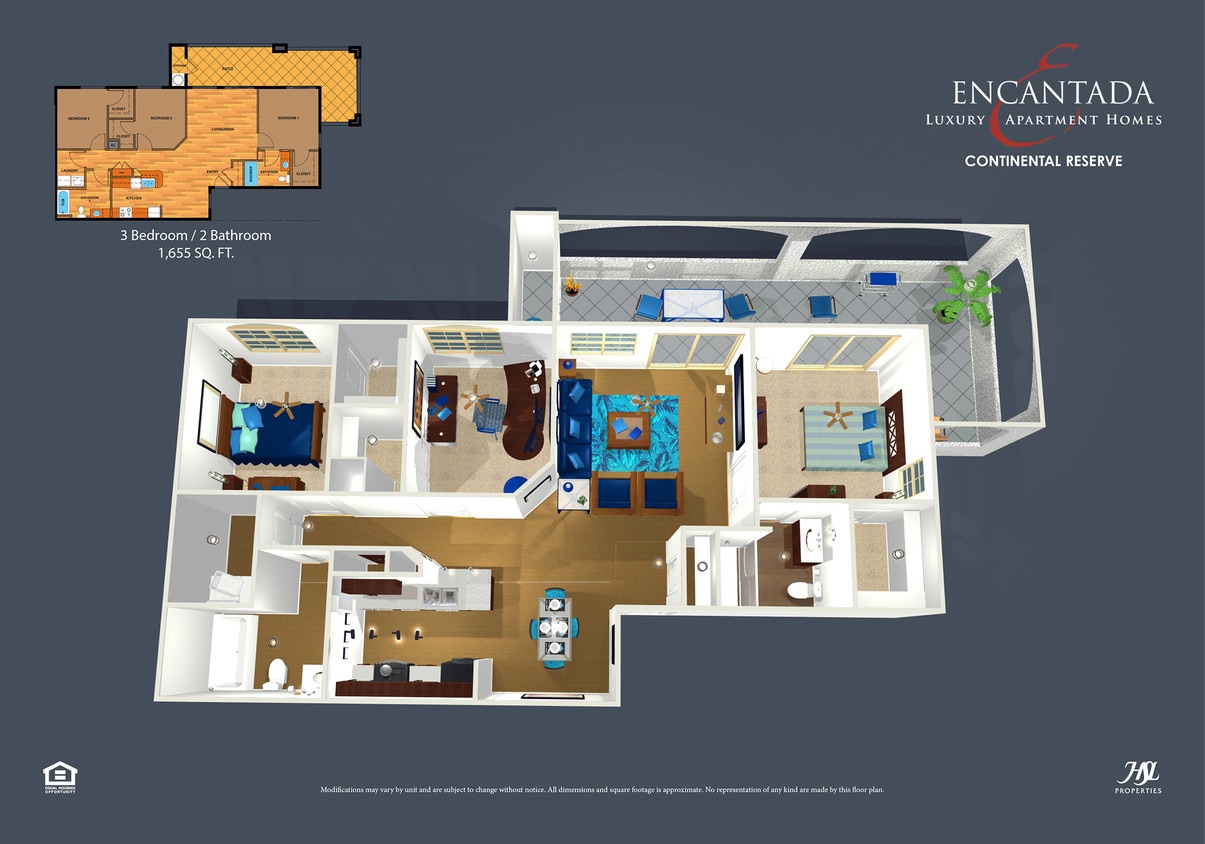 Floor Plan - Three Bedroom