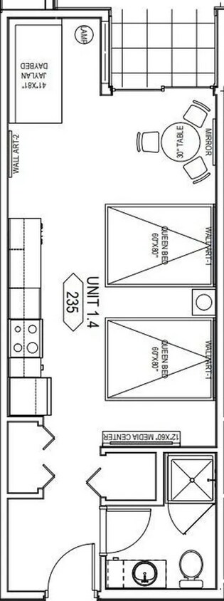 Floor Plan - Studio U1