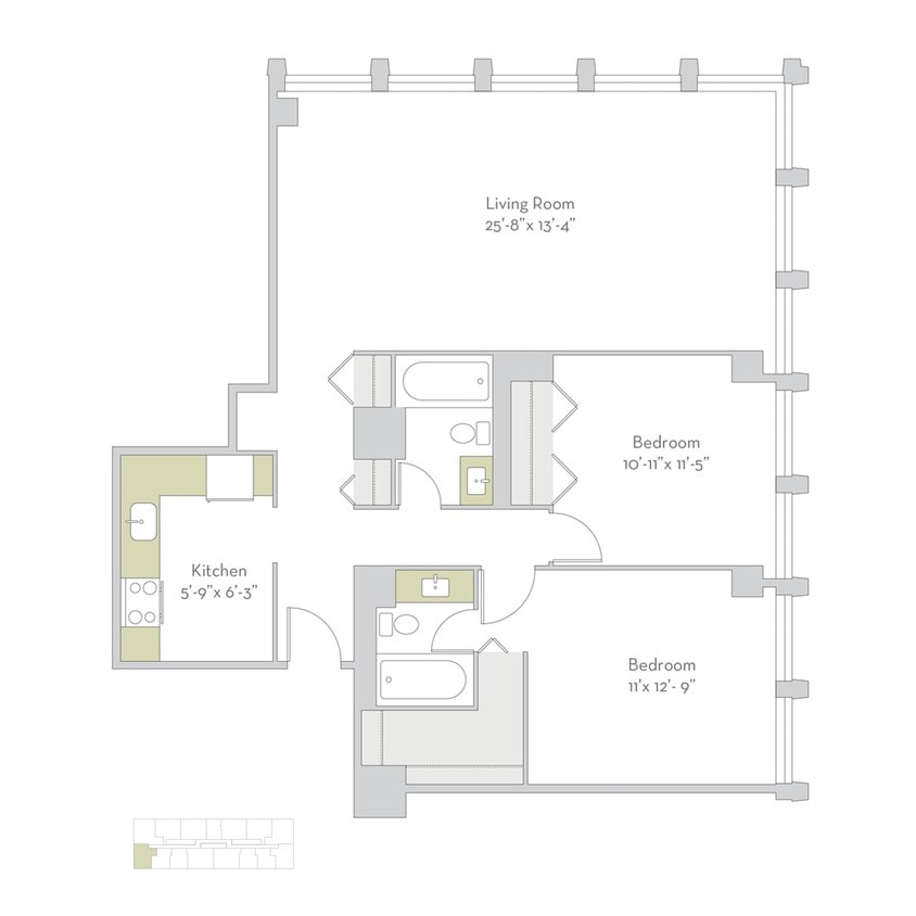 Floor Plan - 2bs01