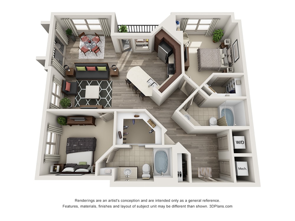 The Gramercy - Astoria - 2 Beds - 2 Baths - 1166 Sq. ft. - Astoria