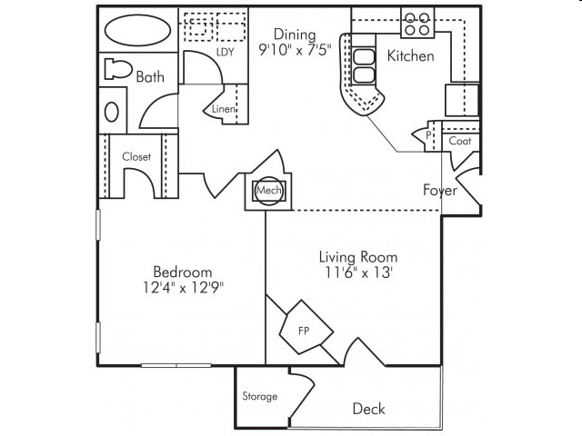 1BR/1BA - A6