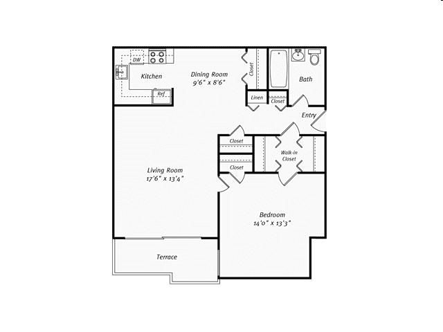 1BR/1BA - E1R