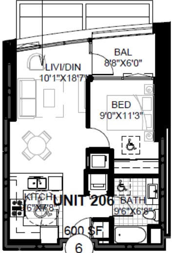 Floor Plan - SPIRE 1B