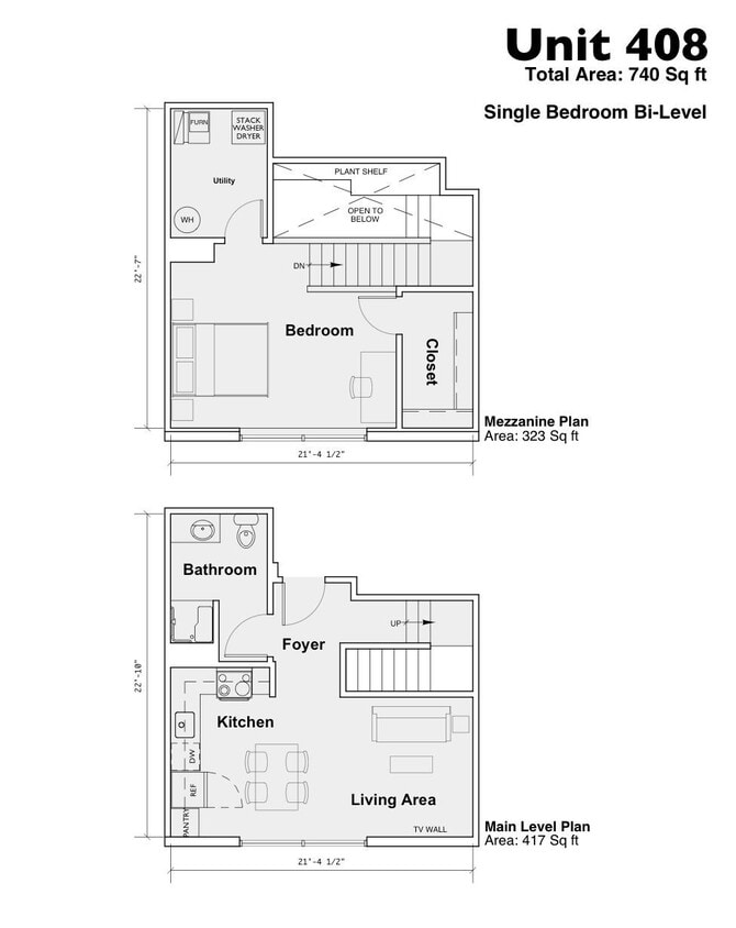 Floor Plan - 408 1B1B