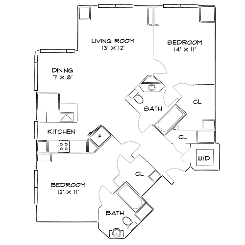 Floor Plan - Design 2J Premier