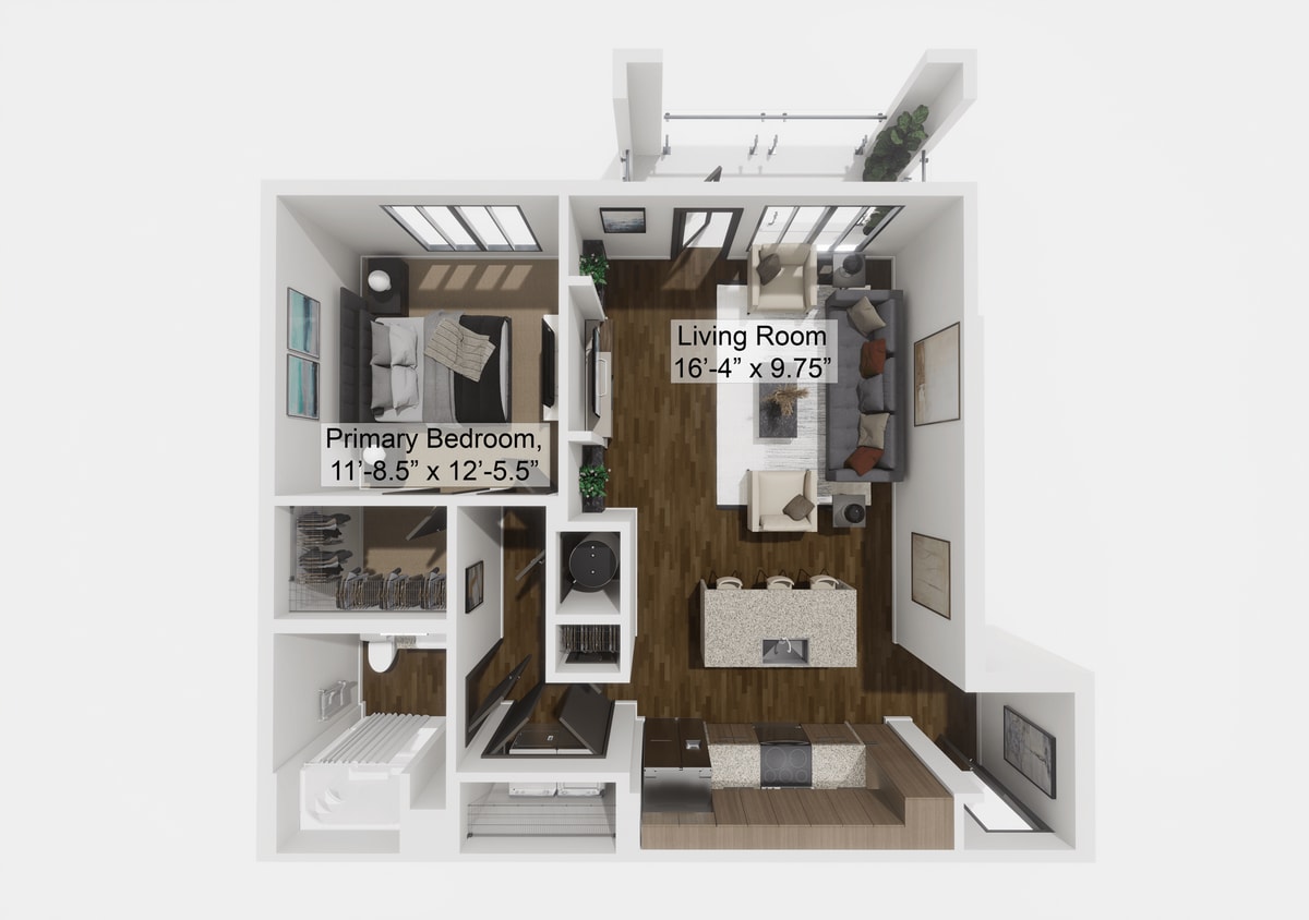 Floor Plan - The Trailblazer - Upper - Attached Garage