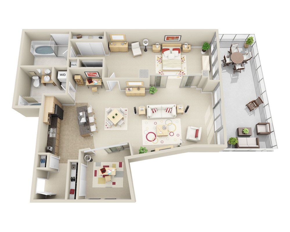 Floor Plan - Midrise A1VD