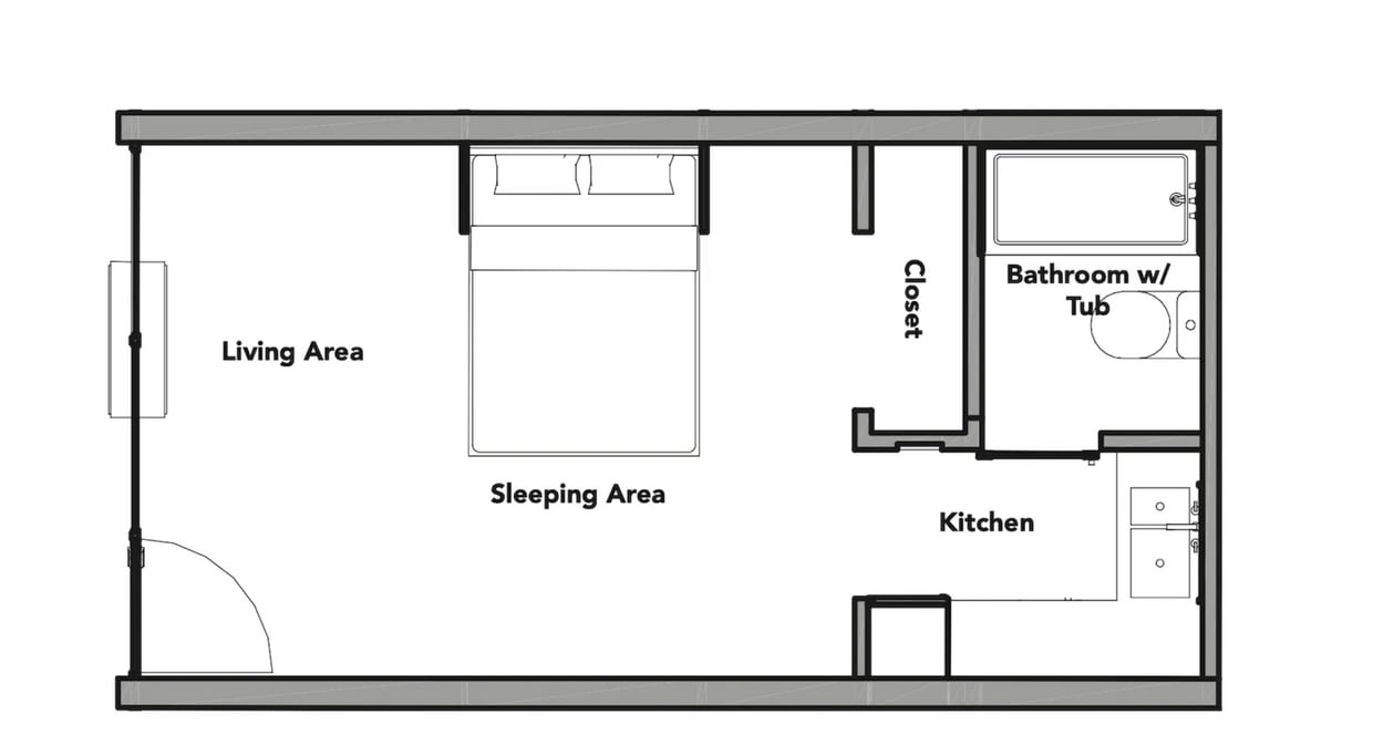Floor Plan - Double Occupancy