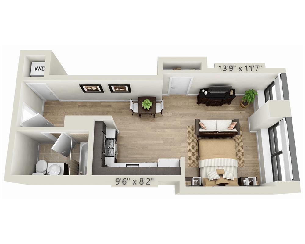 Floor Plan - Studio E1F