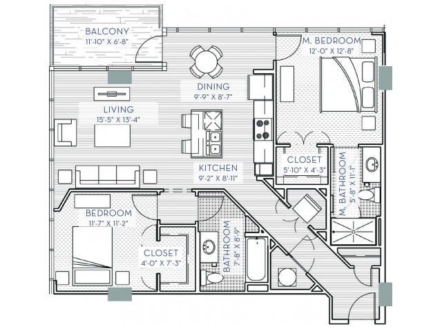 Stack 12 - Two Bedroom