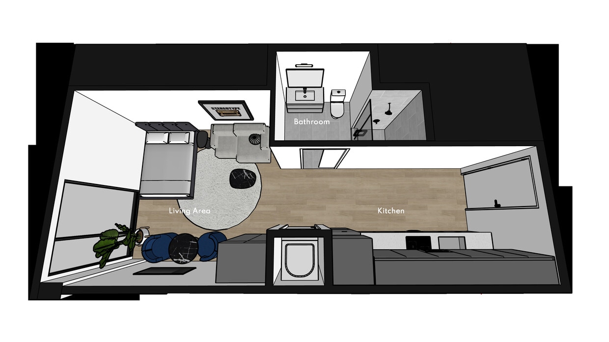 Floor Plan - S1A - Studio