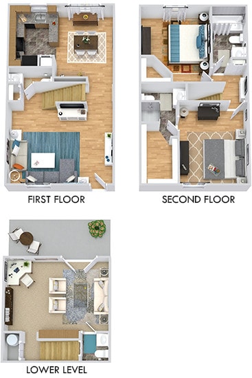 Floor Plan - Burberry Townhouse with Den