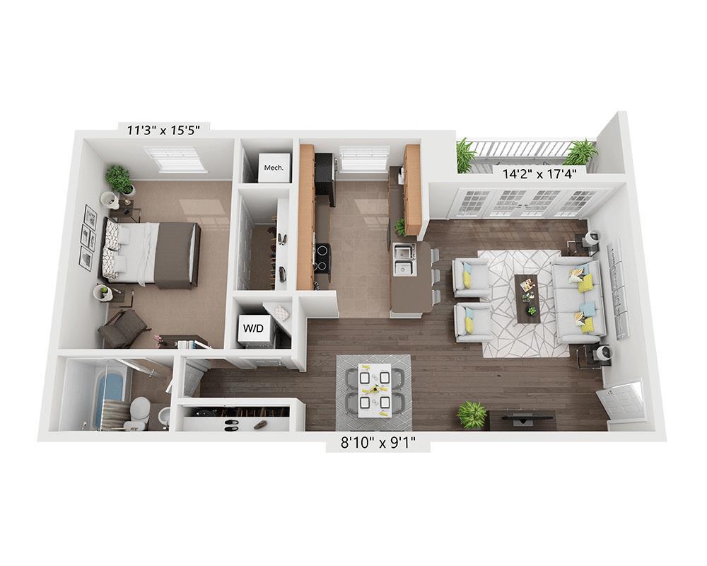 Floor Plan - Plan A1B