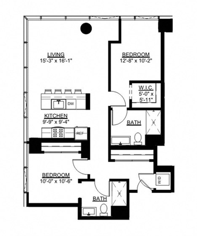 Floor Plan - Two Bedroom D