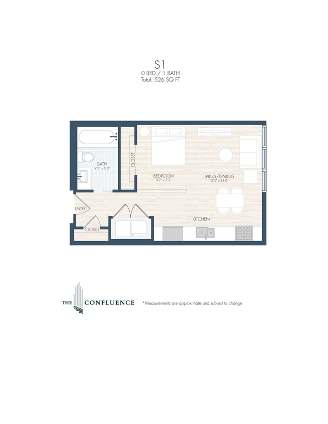 Floor Plan - S1 | Midrise Studio