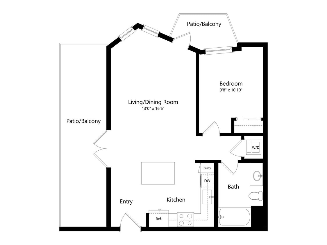 Floor Plan - 1X1 D