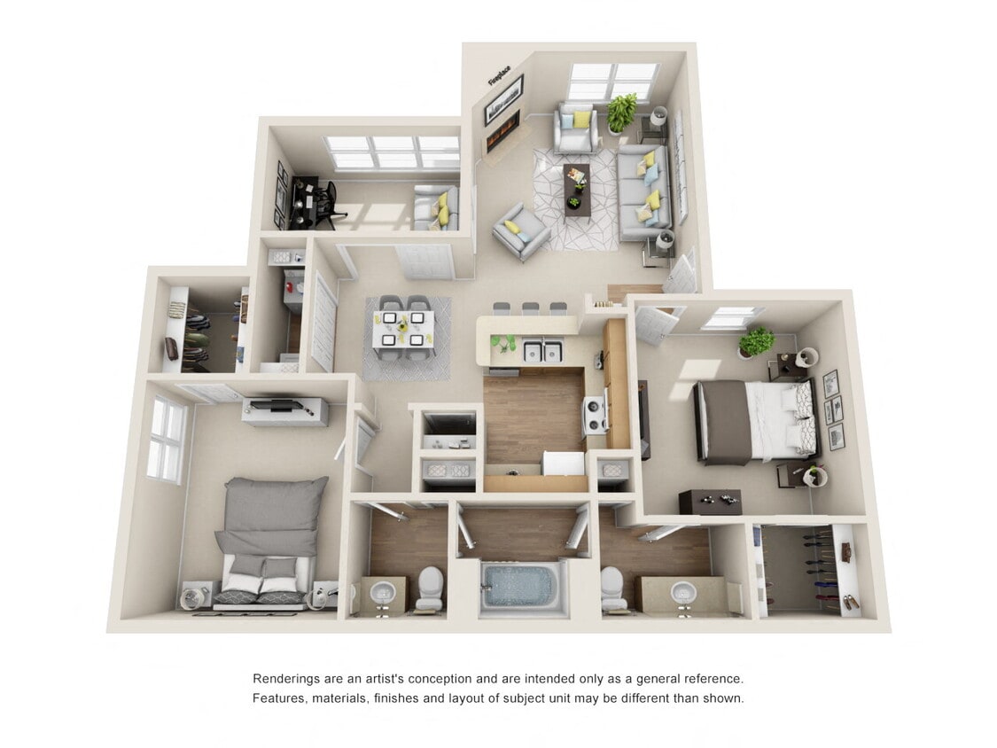 Floor Plan - The Bordeaux Solarium