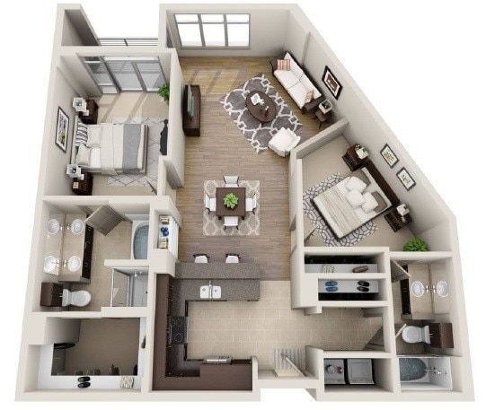 Floor Plan - B2A- Renovated