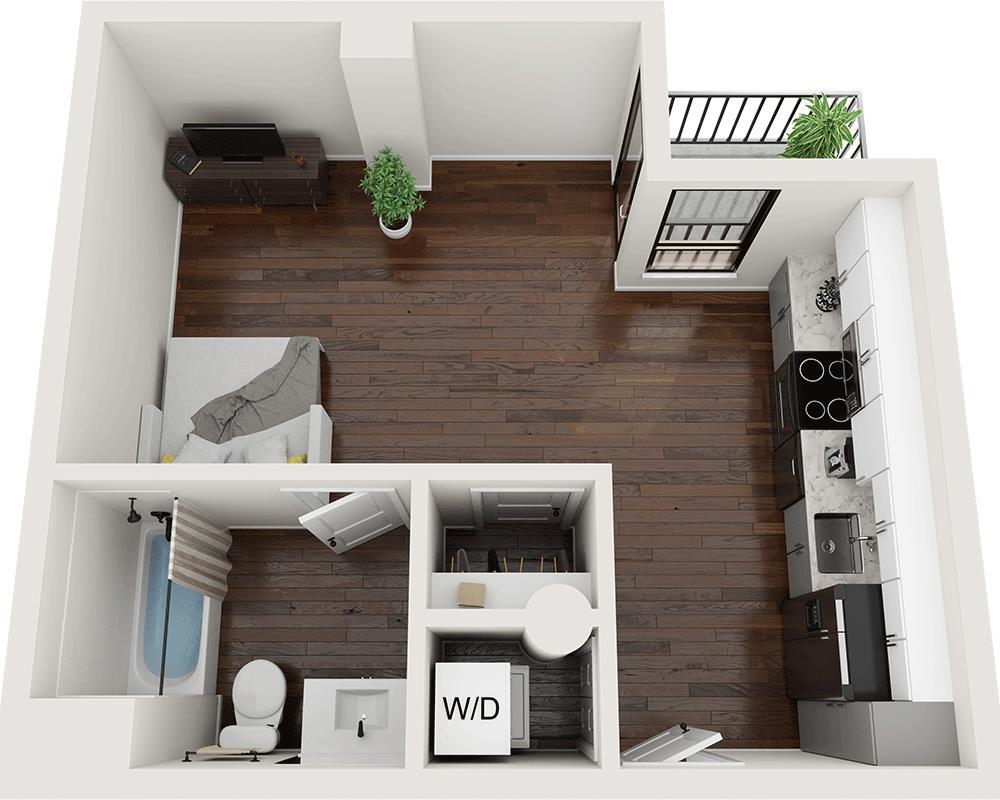 Floor Plan - Studio E1D22