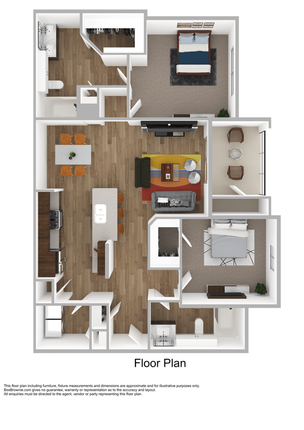 Floor Plan - Two-Bedroom (B2)