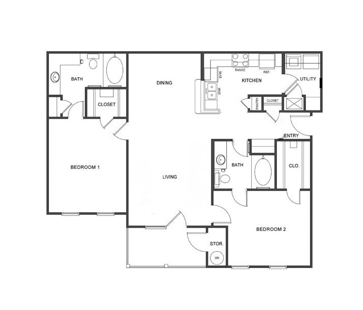 Floor Plan - B1 (Traditional)