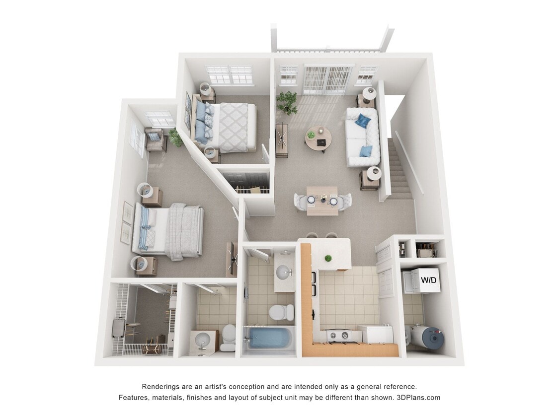 Floor Plan - 2 Bed Second Floor