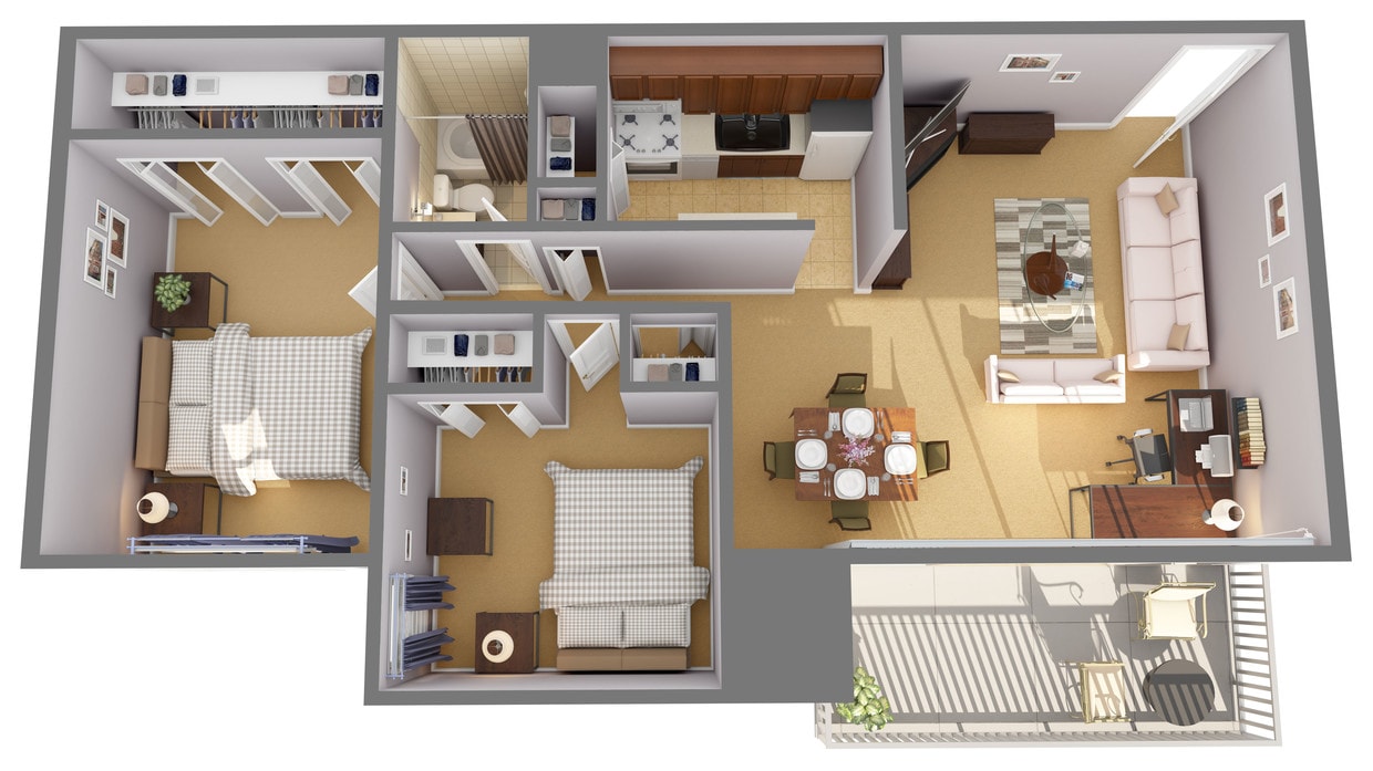 Floor Plan - Redwood - 2x1