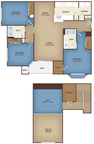 Bristol with loft - C1L The Bristol Loft