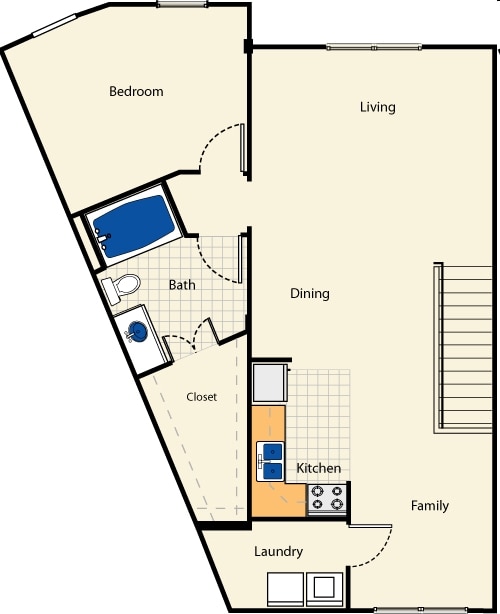 1BR/1BA - 1 Bed 1 Bath