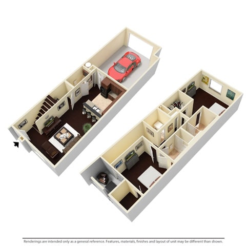 Floor Plan - 2x2 TH