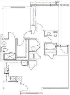 Floor Plan - Two Bedroom Two Bath