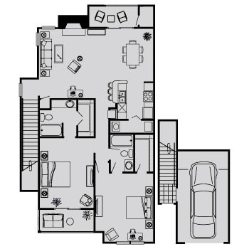 Floor Plan - J (TwnHm)