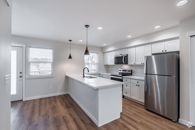 3BR, 2.5BA - 1,330SF - Kitchen - Tull Road Townhomes