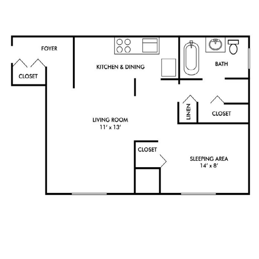 Floor Plan - Studio