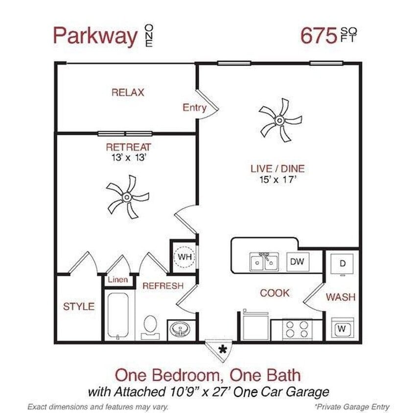 Floor Plan - Parkway Lower Garage