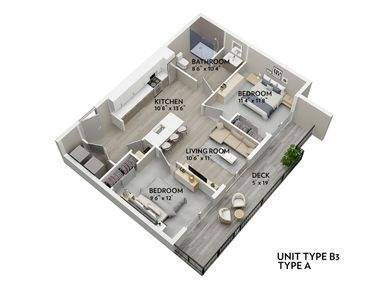 B3 - 753 Sq. Ft. - B3