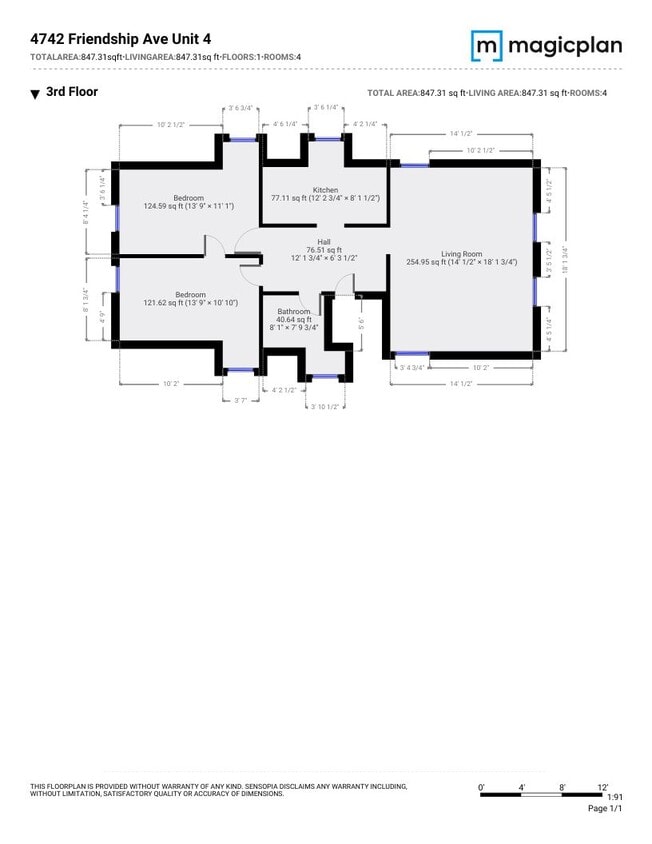 Floor Plan - 4742 Friendship Ave