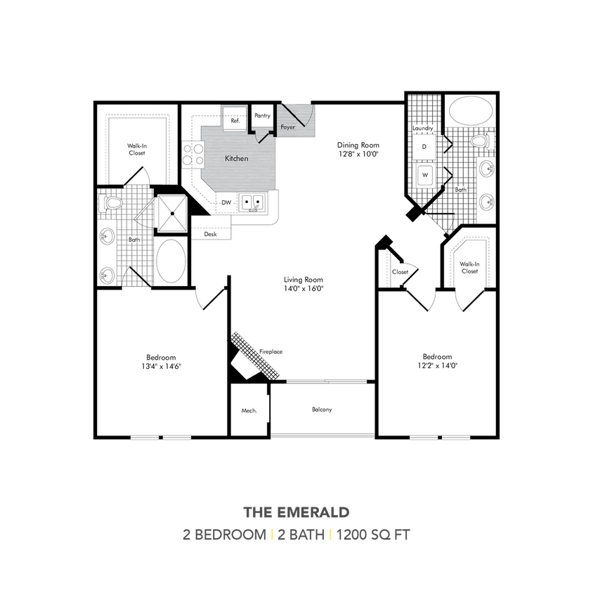 Floor Plan - BC2:  The Emerald