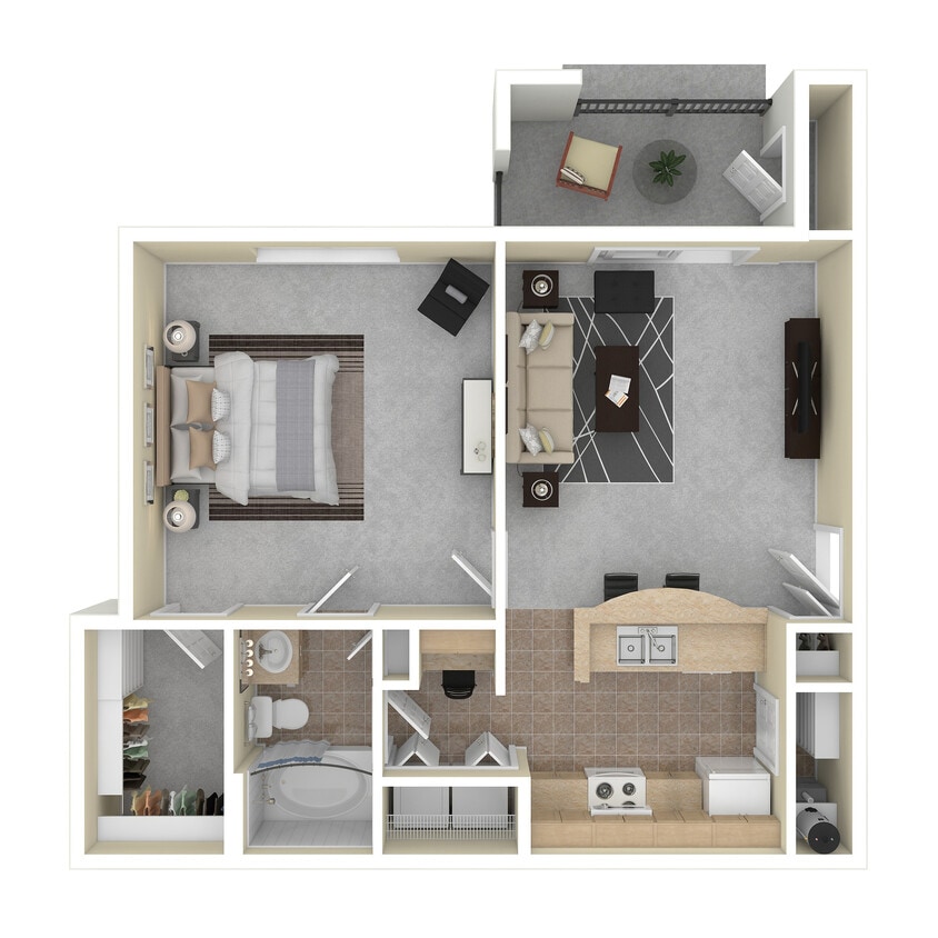 A1S 3D Floor Plan - A1S