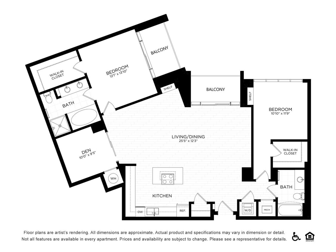 Floor Plan - 2N | 1596 SF