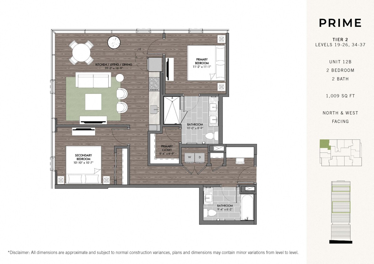 Floor Plan - Prime Two BR Stack 12