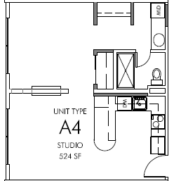 Floor Plan - 1x1-3