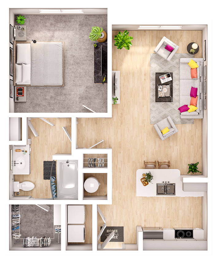 Linz at the Station- A1B Floorplan - A1B